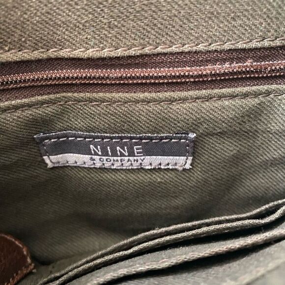 Nine and company crossbody purse w/flap and snap closure brown - Picture 8 of 13